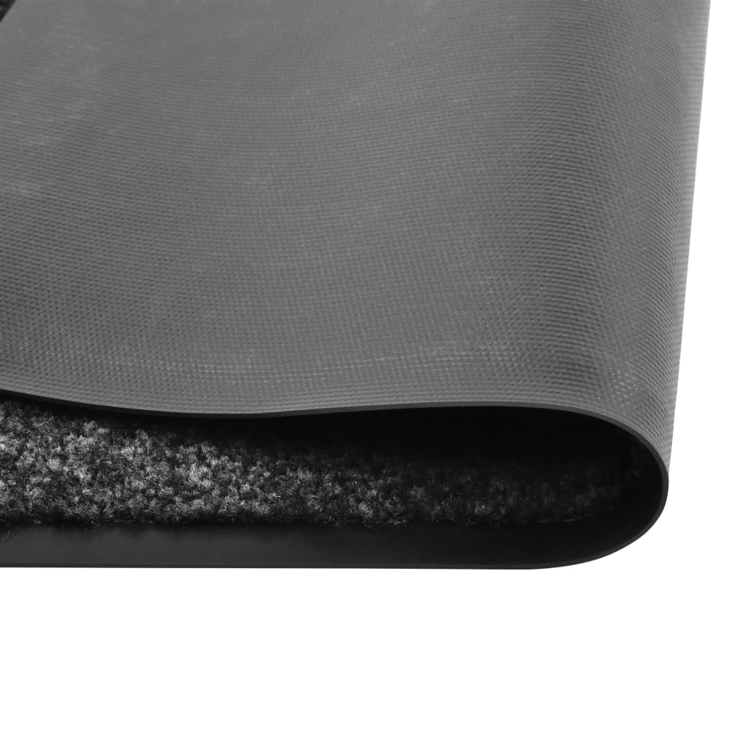 Doormat washable black 90x120 cm