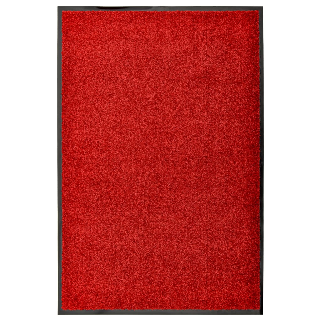 Doormat washable red 60x90 cm