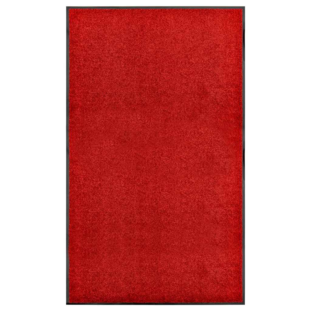Doormat washable red 90x150 cm