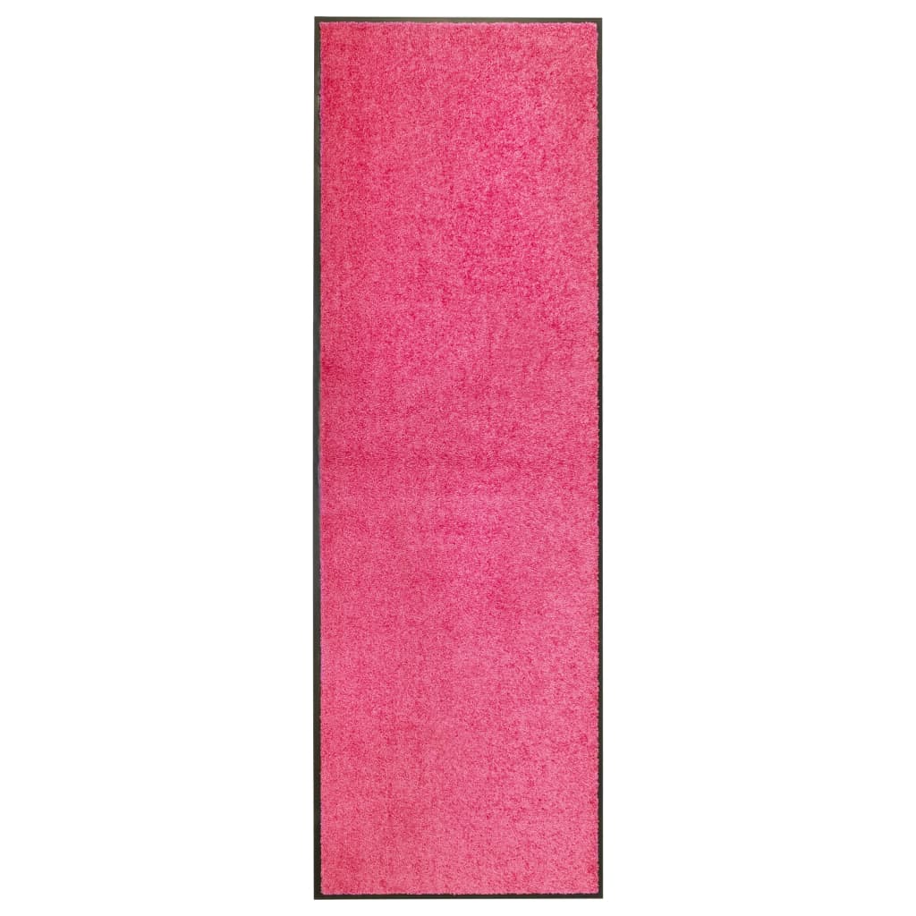 Washable doormat pink 60x180 cm
