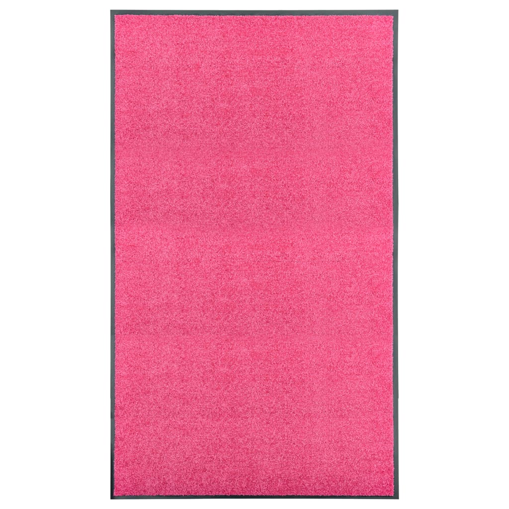 Washable doormat pink 90x150 cm