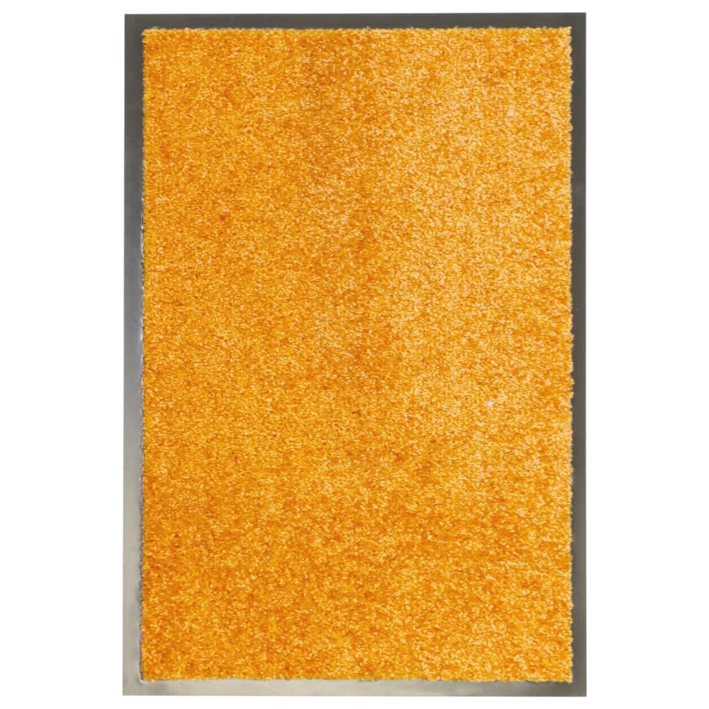 Doormat washable orange 40x60 cm