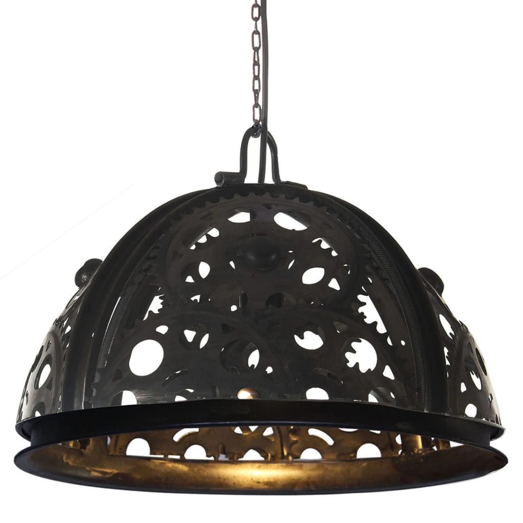 Ceiling lamp industrial style chain wheel design 45 cm E27