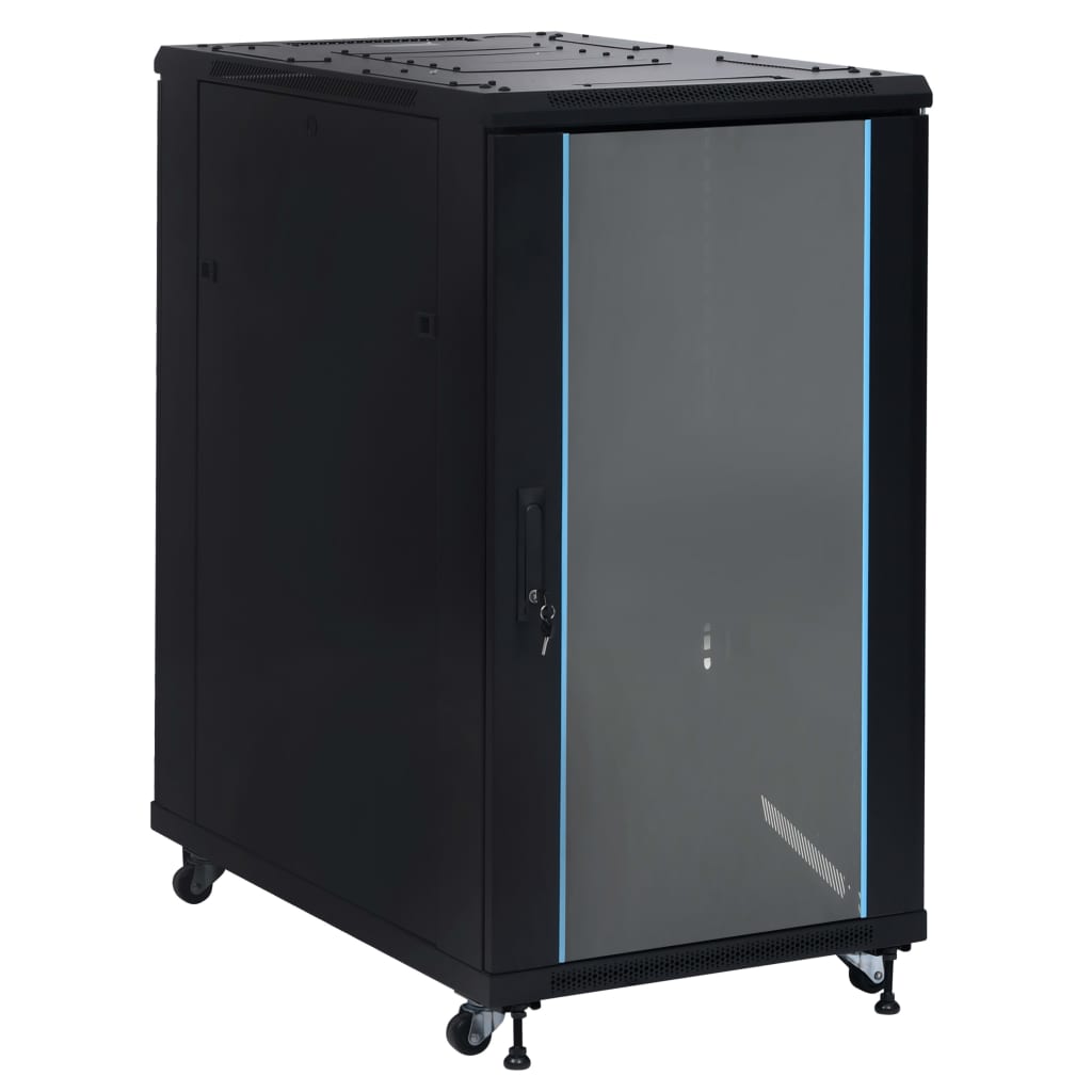 22U network cabinet with wheels 19" IP20 1050x600x1170 mm