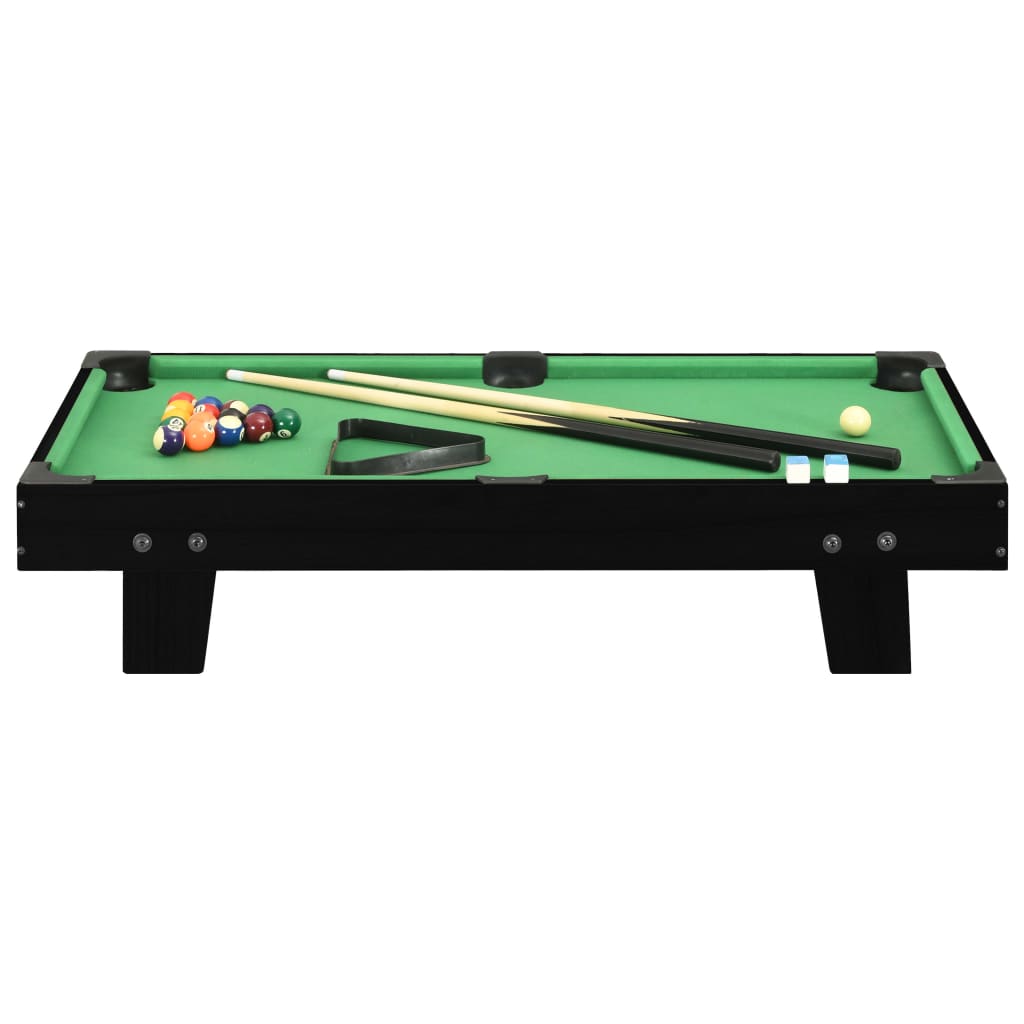 3-foot mini pool table 92x52x19 cm black and green
