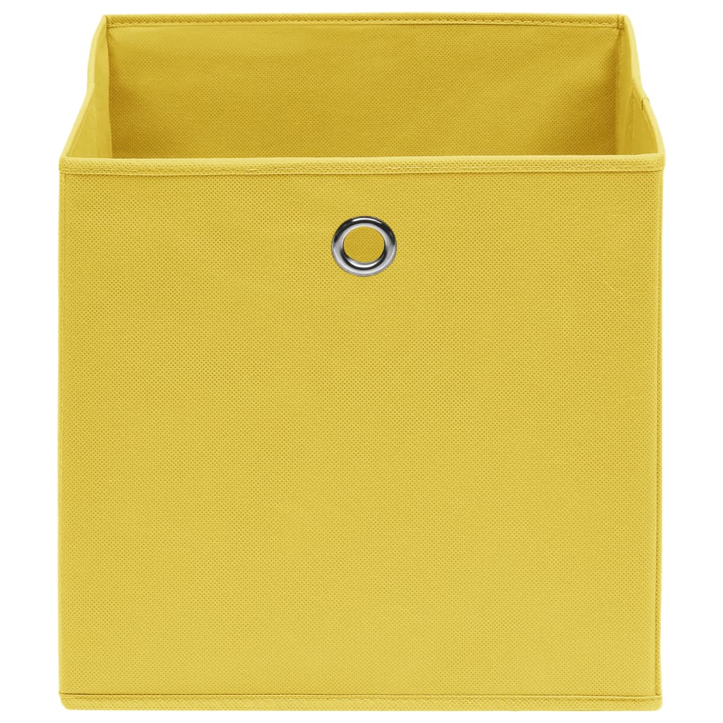 Storage boxes 4 pcs. Non-woven fabric 28x28x28 cm yellow