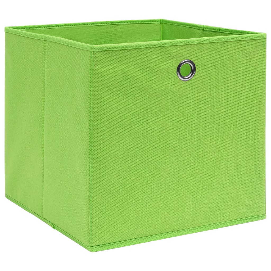 Aufbewahrungsboxen 10 Stk. Vliesstoff 28x28x28 cm Grün