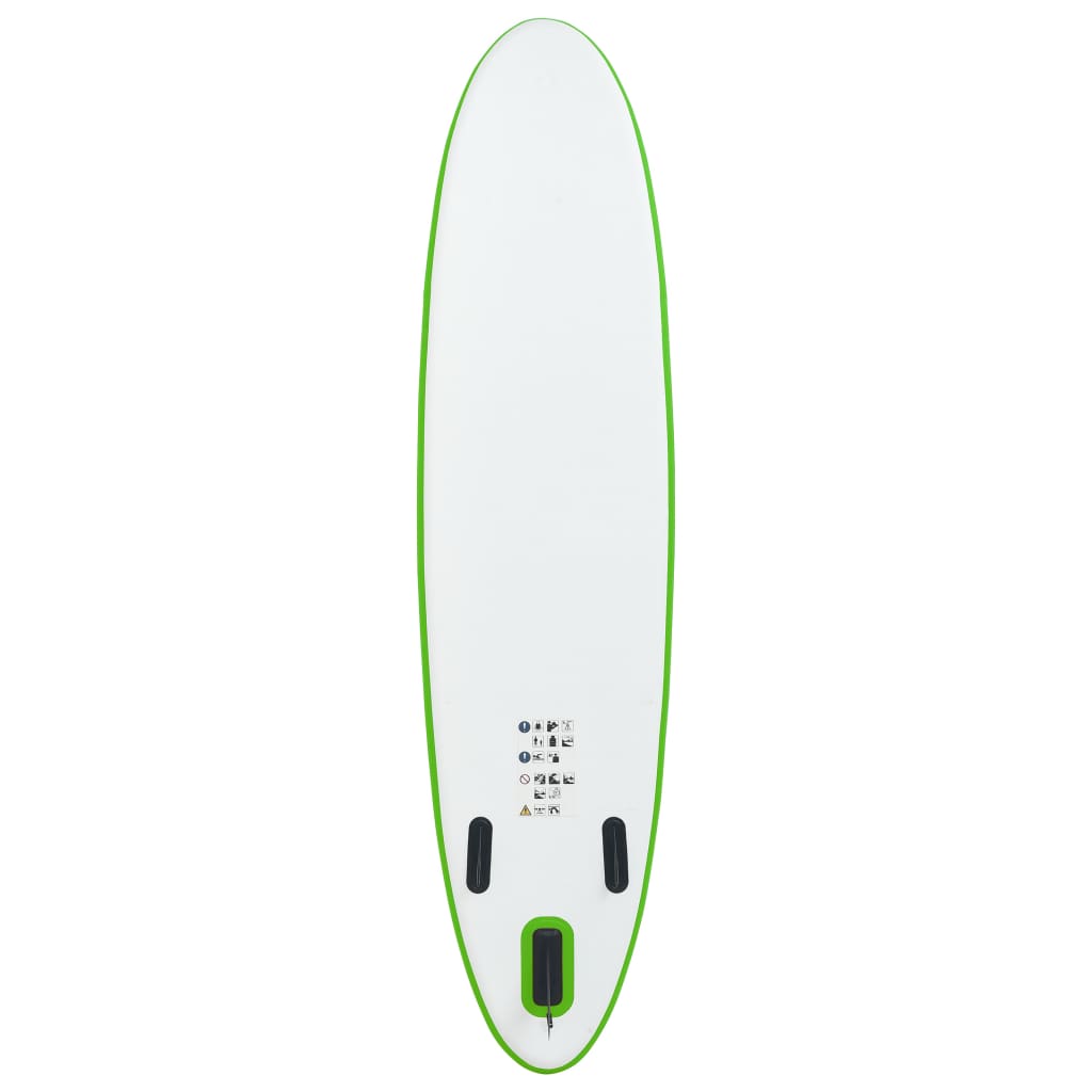 Aufblasbares Stand Up Paddle Board Set Grün und Weiß