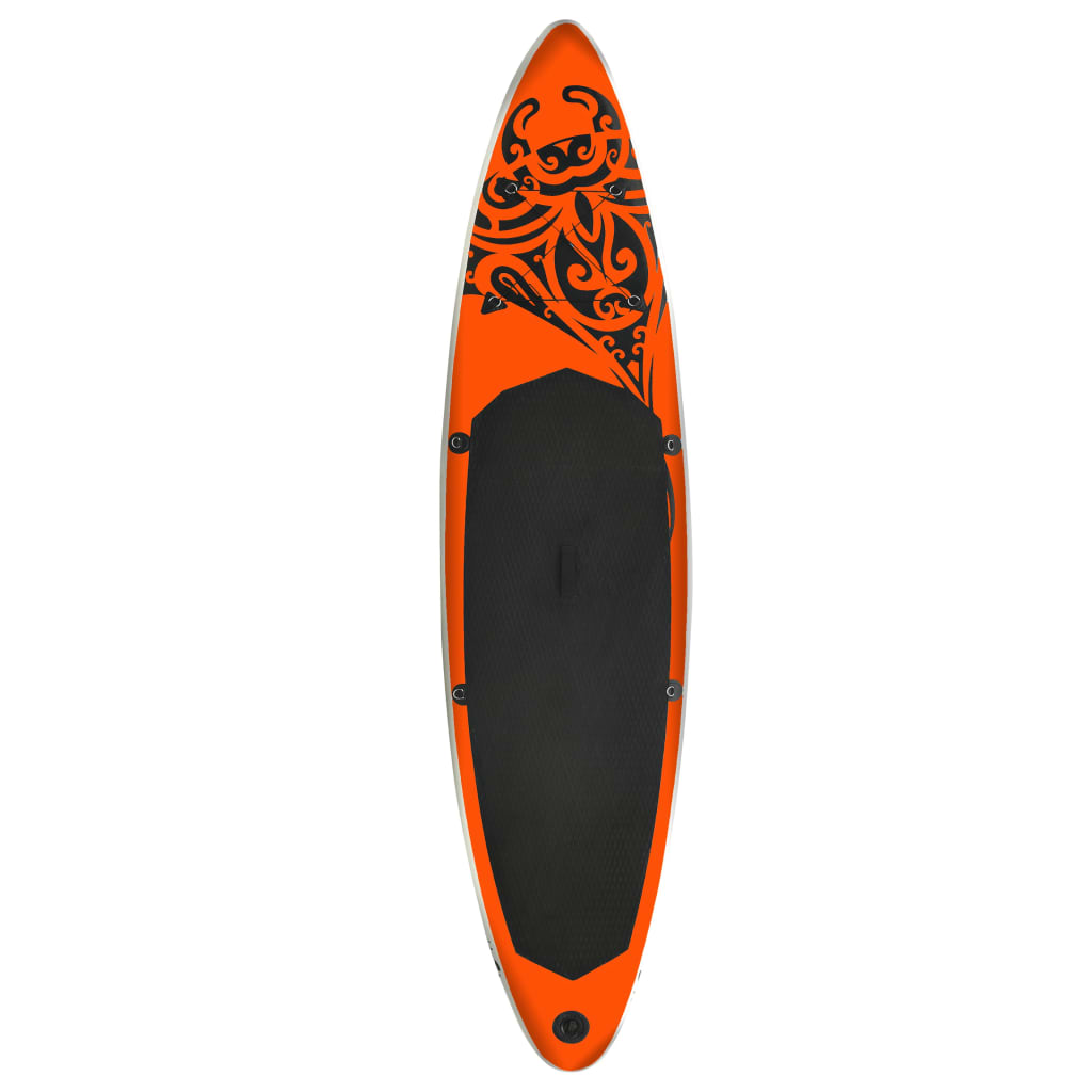 Aufblasbares Stand Up Paddle Board Set 366x76x15 cm Orange