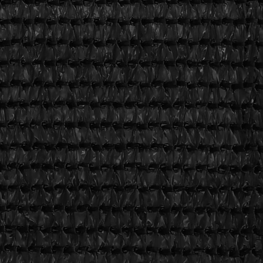 Tent carpet 400x400 cm black HDPE