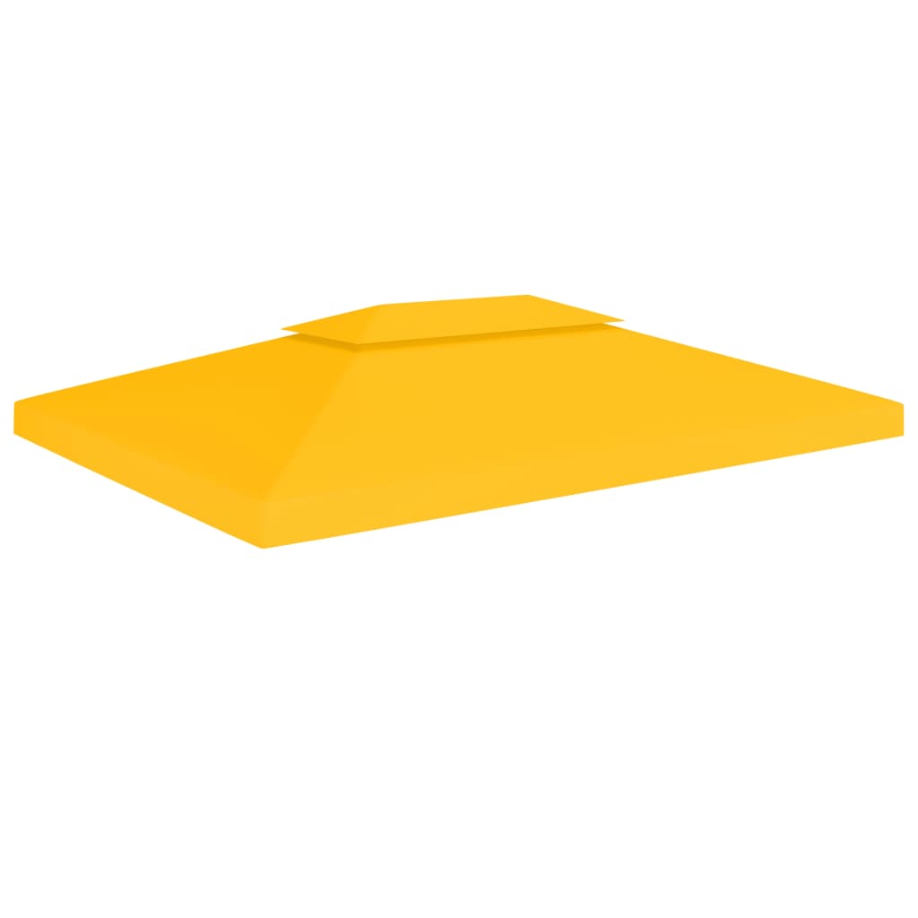 Pavilion roof tarpaulin with chimney exhaust 310 g/m² 4x3 m yellow