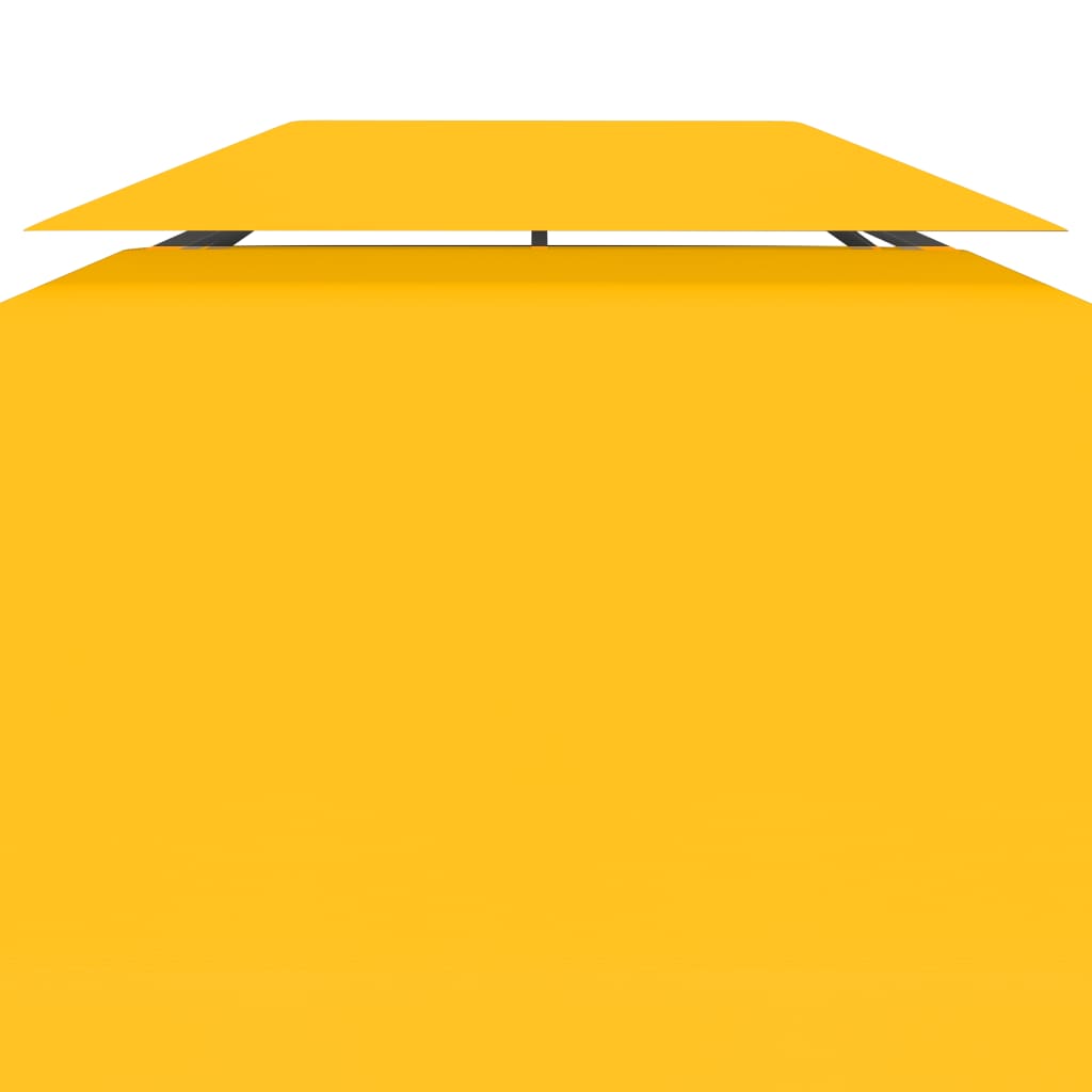 Pavilion roof tarpaulin with chimney exhaust 310 g/m² 4x3 m yellow