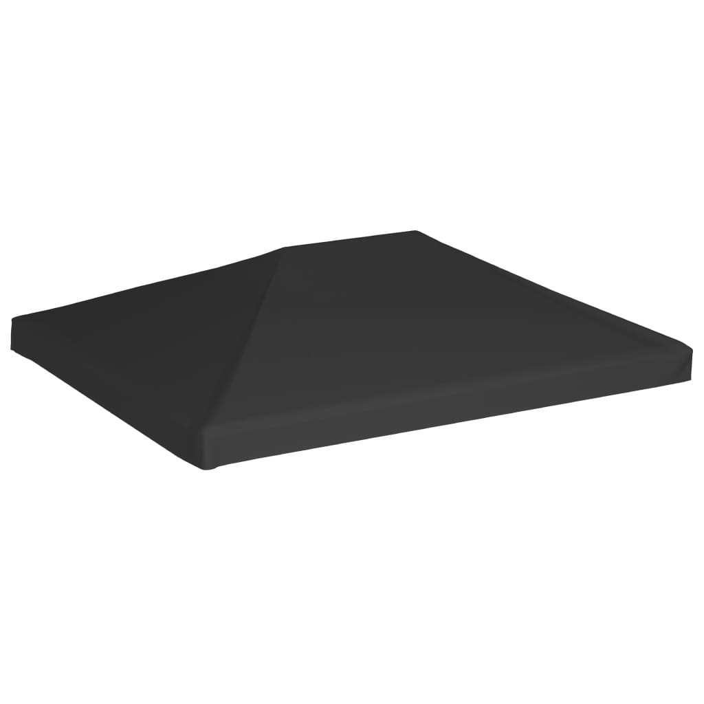 Gazebo roof 270 g/m² 4x3 m black