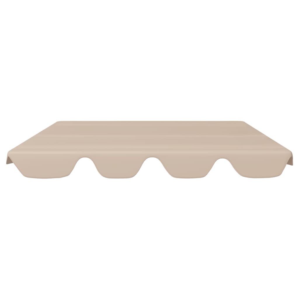 Replacement roof for porch swing beige 188/168x110/145 cm