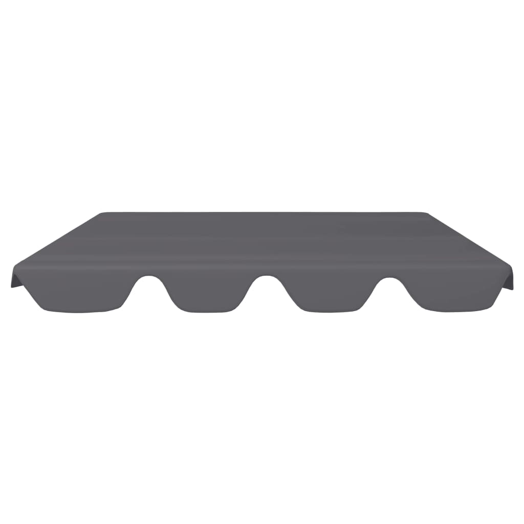 Replacement roof for porch swing anthracite 188/168x110/145 cm