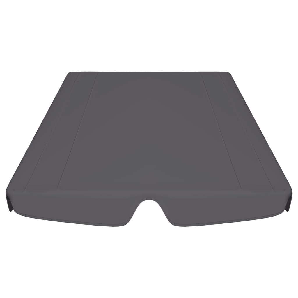 Replacement roof for porch swing anthracite 188/168x110/145 cm