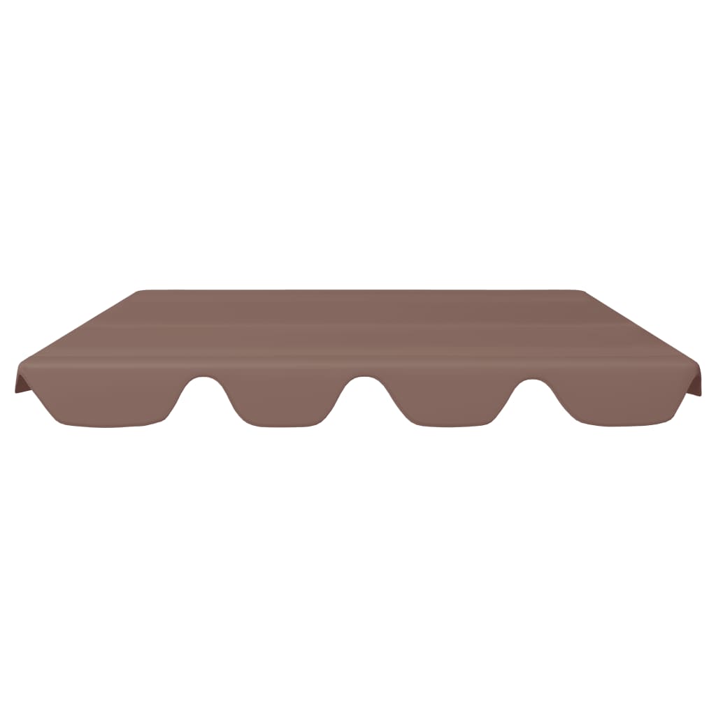 Replacement roof for porch swing brown 188/168x110/145 cm