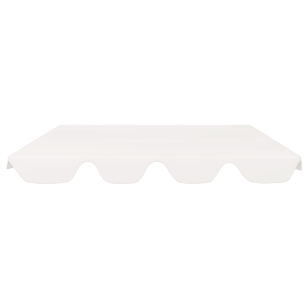 Replacement roof for porch swing white 188/168x110/145 cm