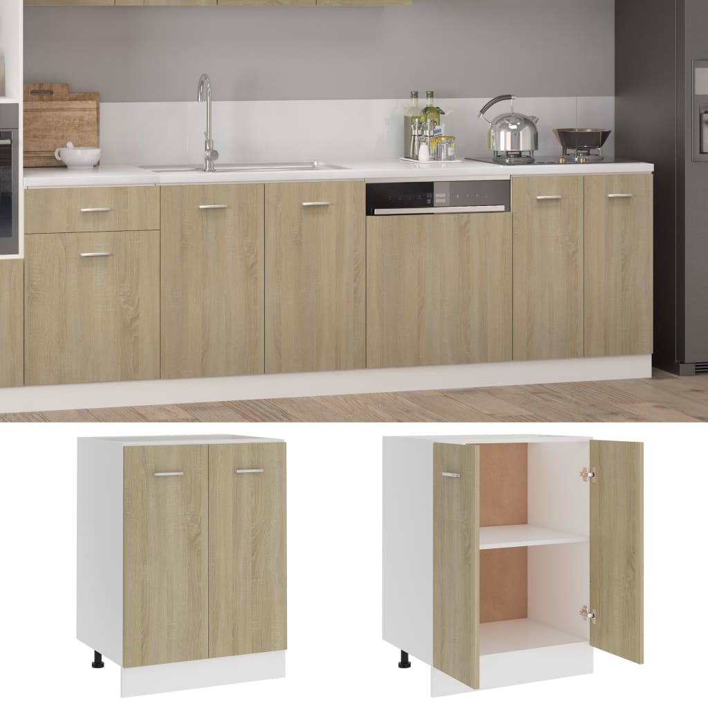Base cabinet Sonoma oak 60x46x81.5 cm wood material