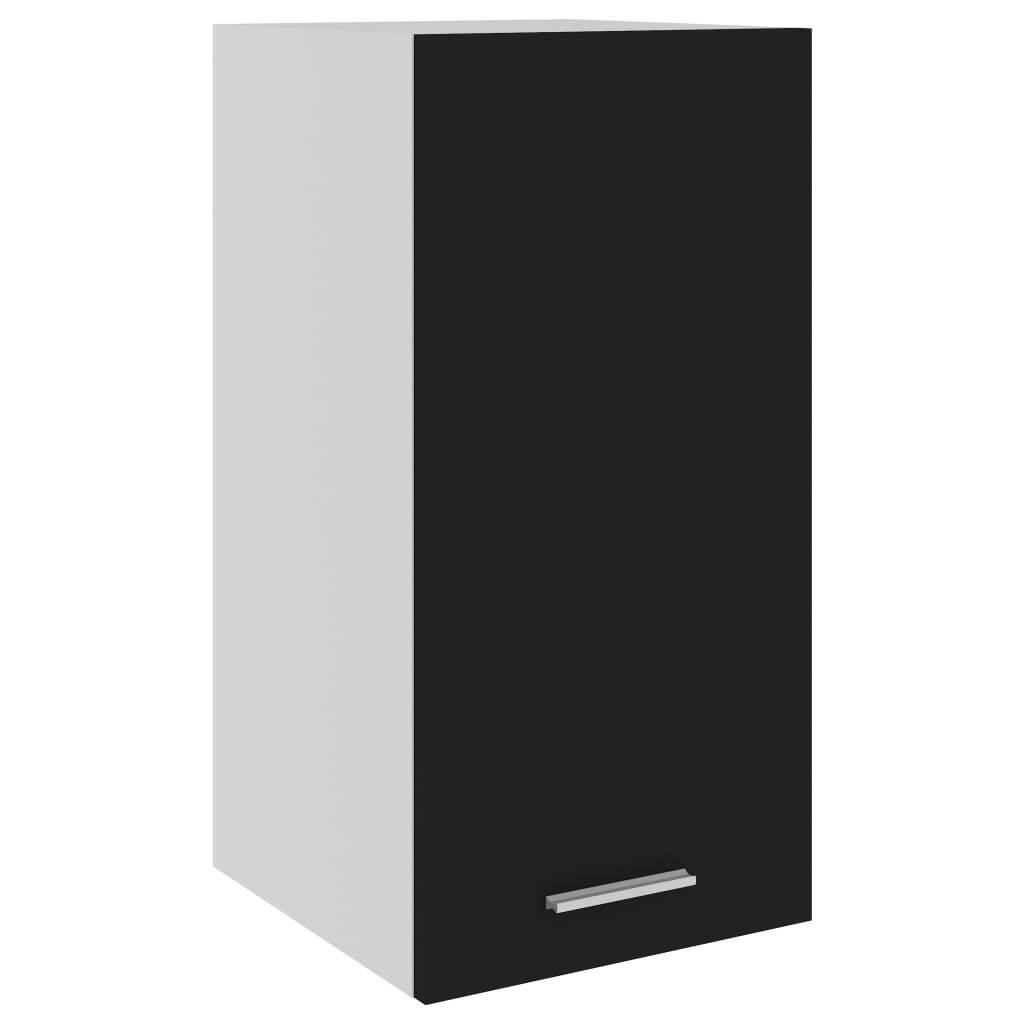 Wall cabinet black 29.5x31x60 cm made of wood
