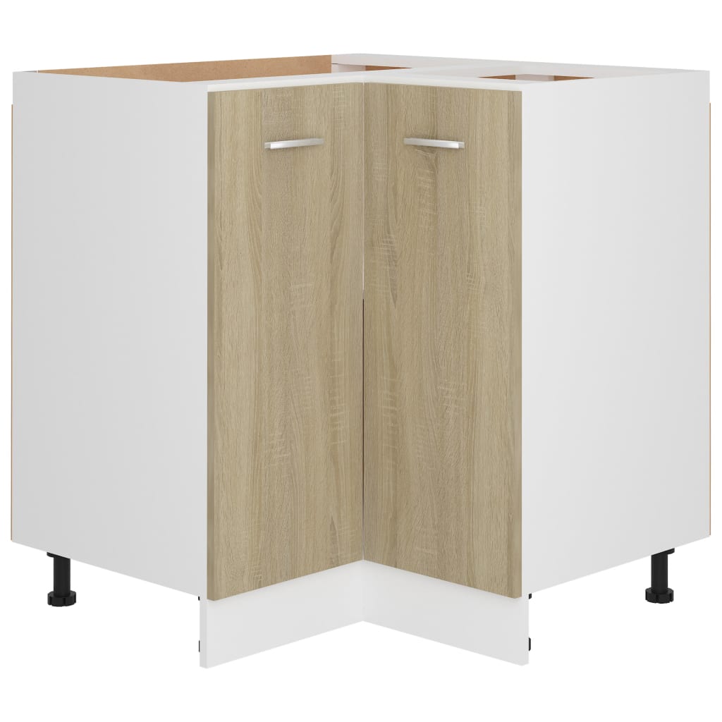 Corner base cabinet Sonoma oak 75.5x75.5x80.5 cm wood material