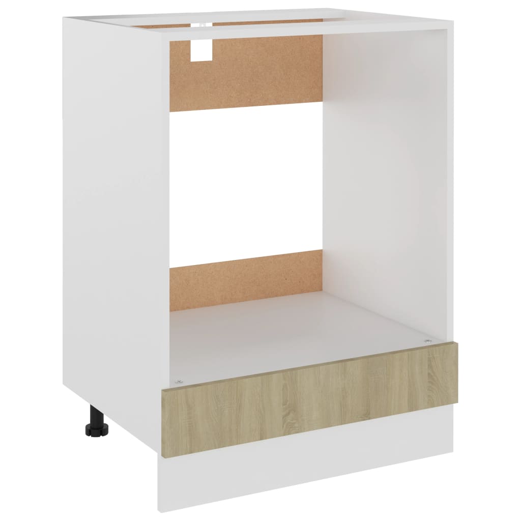 Stove conversion cabinet Sonoma oak 60x46x81.5 cm wood material