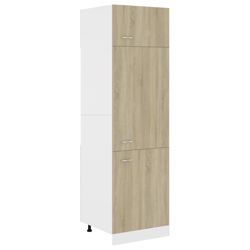 Cooling cabinet Sonoma oak 60x57x207 cm wood material