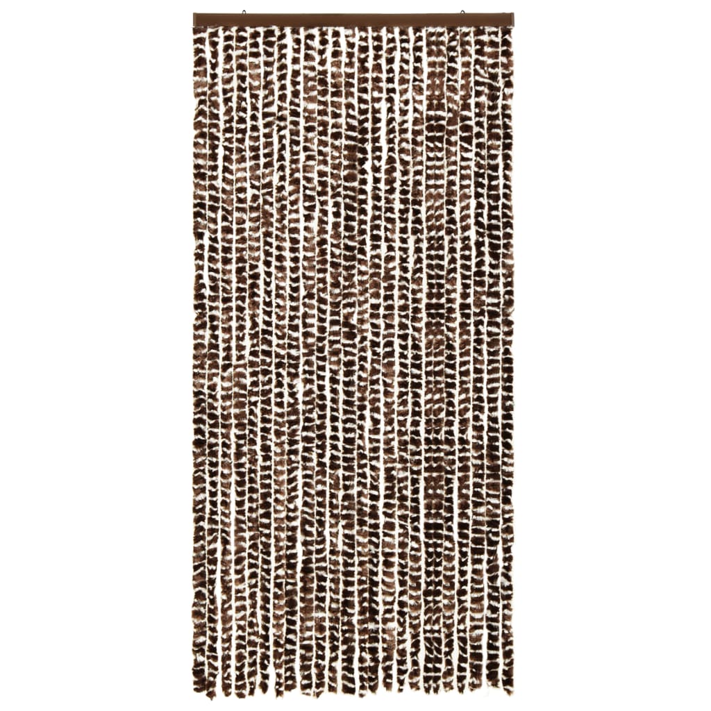 Insect screen curtain brown and white 100x220 cm chenille