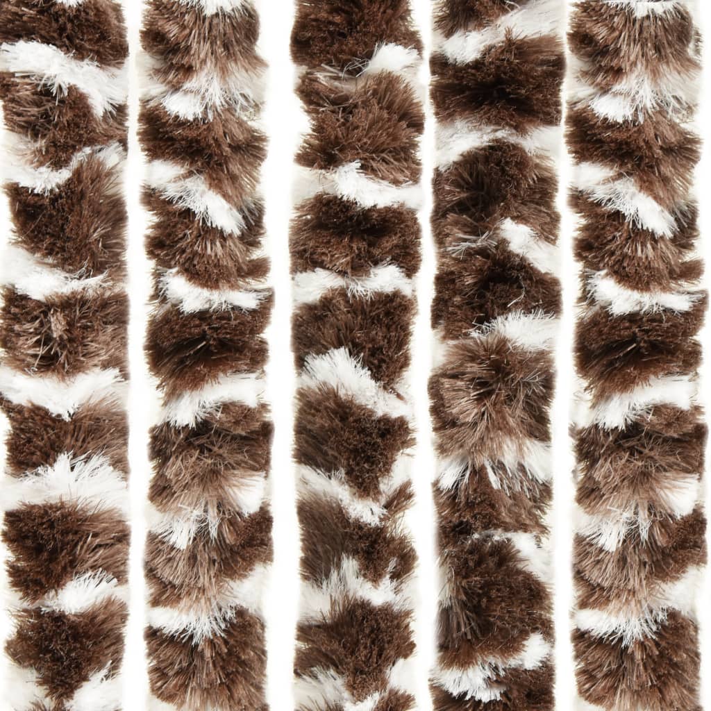 Insect screen curtain brown and white 100x220 cm chenille