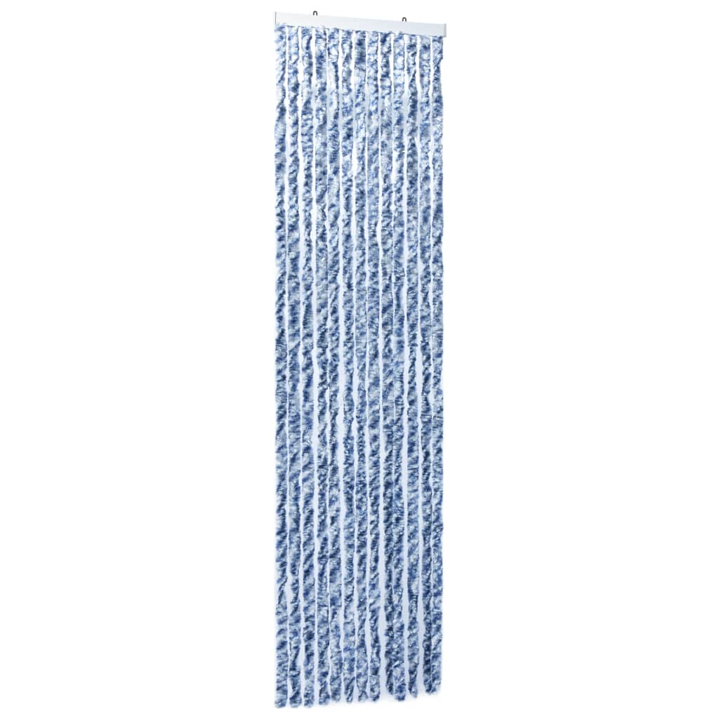 Insect screen curtain blue and white 56x200 cm chenille