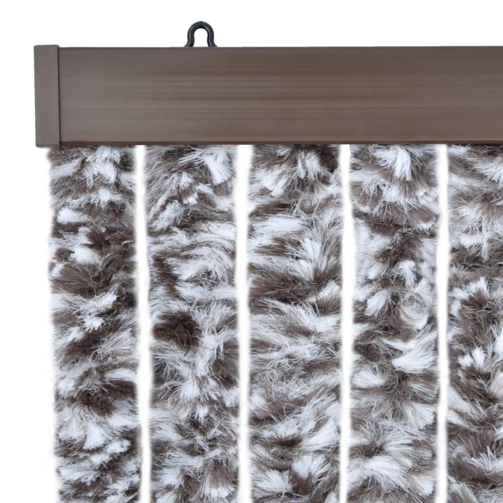 Insect protection curtain brown and beige 56x200 cm chenille