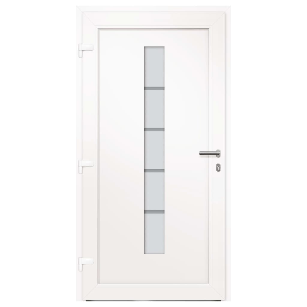 Front door aluminum and PVC anthracite 100x200 cm