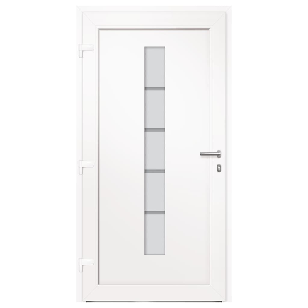 Front door aluminum and PVC anthracite 100x210 cm