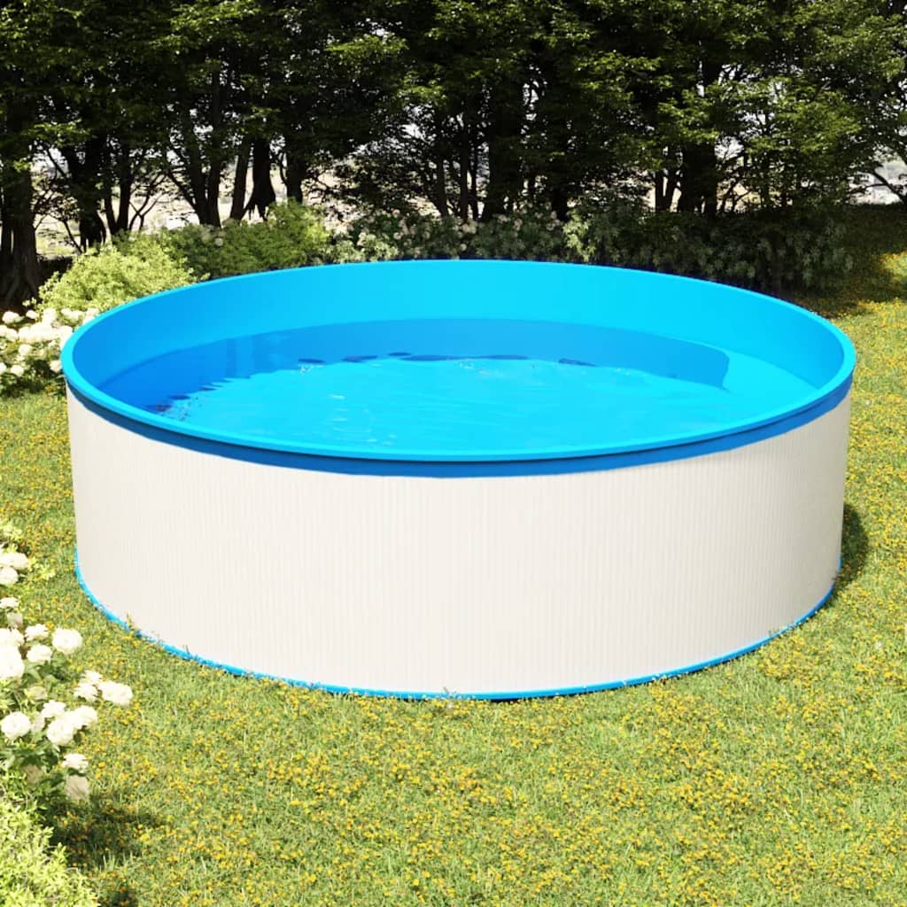 Paddling pool 350x90 cm white