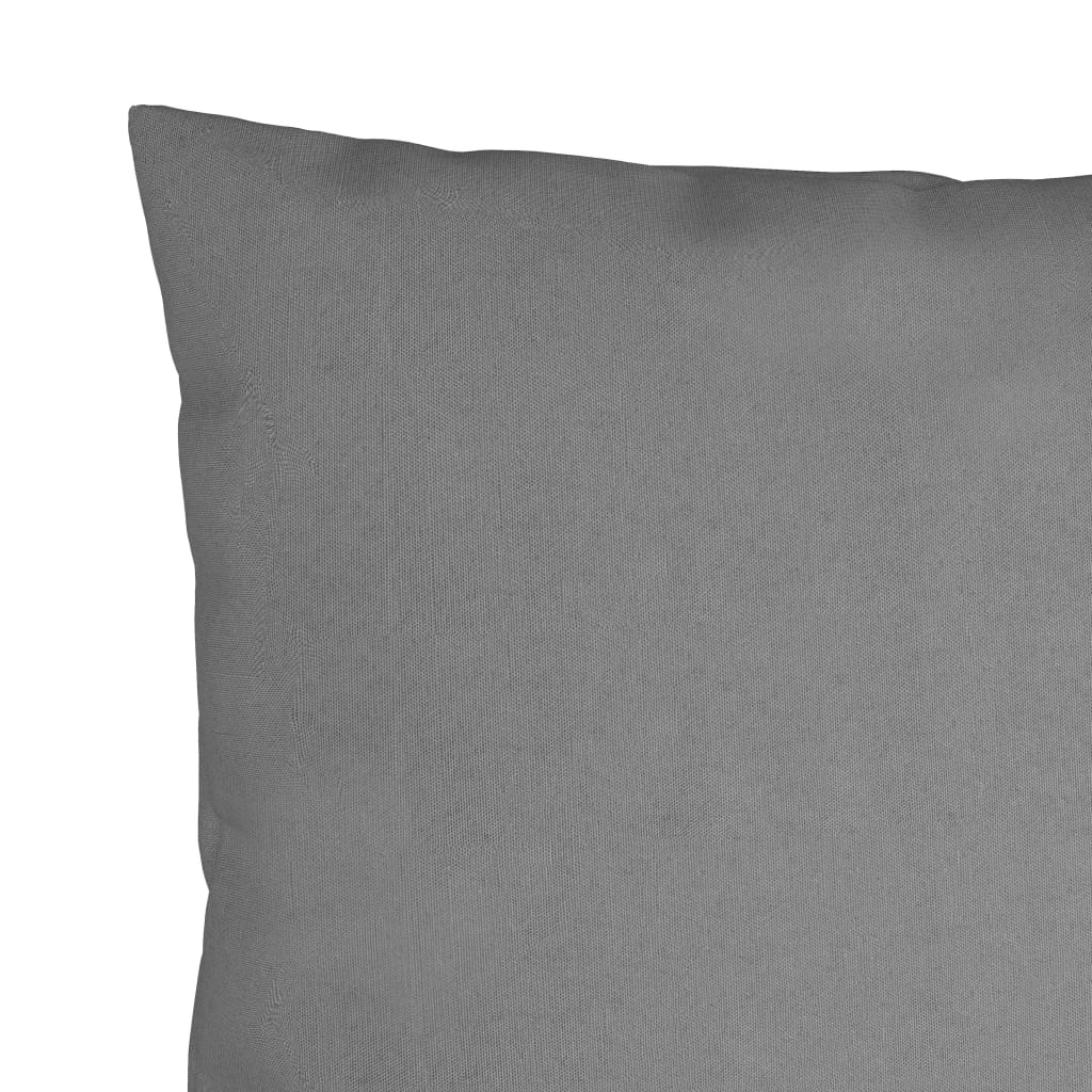 Sofa cushions 4 pcs. Gray 40x40 cm fabric