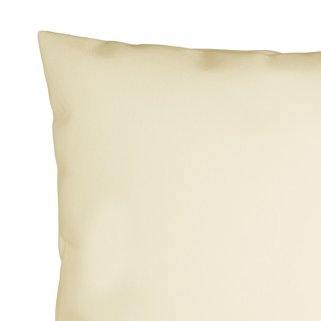Sofa cushions 4 pcs. Cream white 40x40 cm fabric