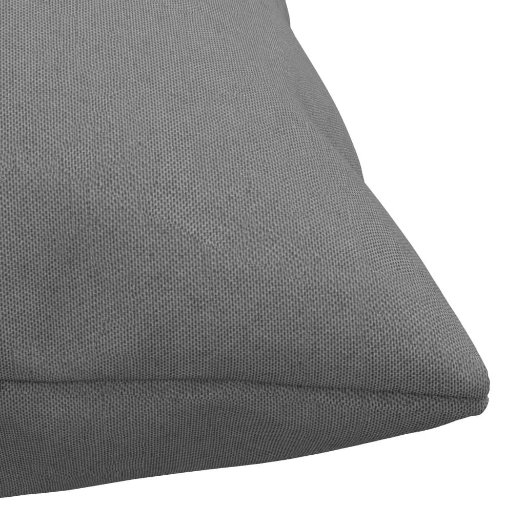 Sofa cushions 4 pcs. Gray 50x50 cm fabric