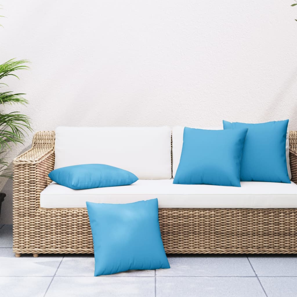 Decorative cushions 4 pcs. Green 60x60 cm fabric