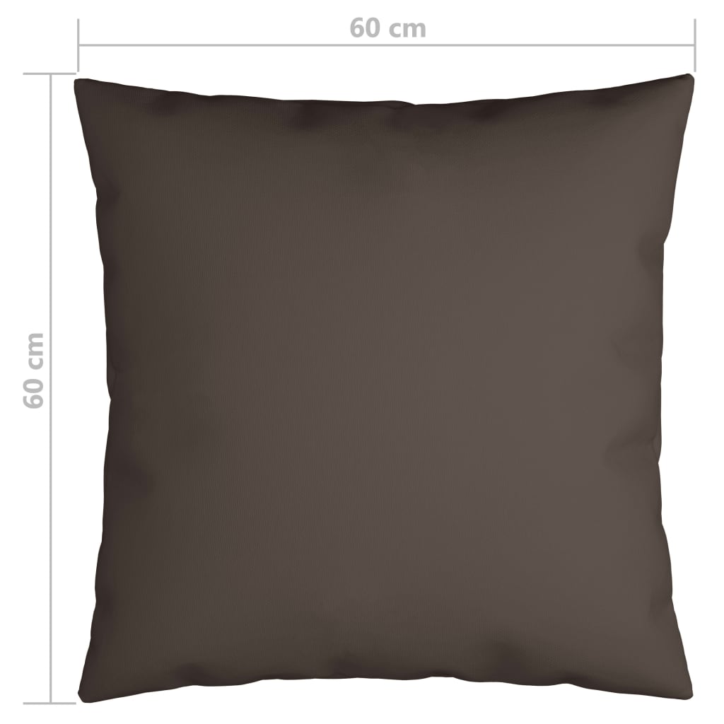 Sofa cushions 4 pcs. Taupe 60x60 cm fabric