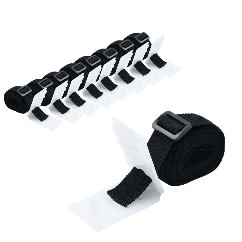 Universal fastening straps for pool reels 8 pieces 1.8 m
