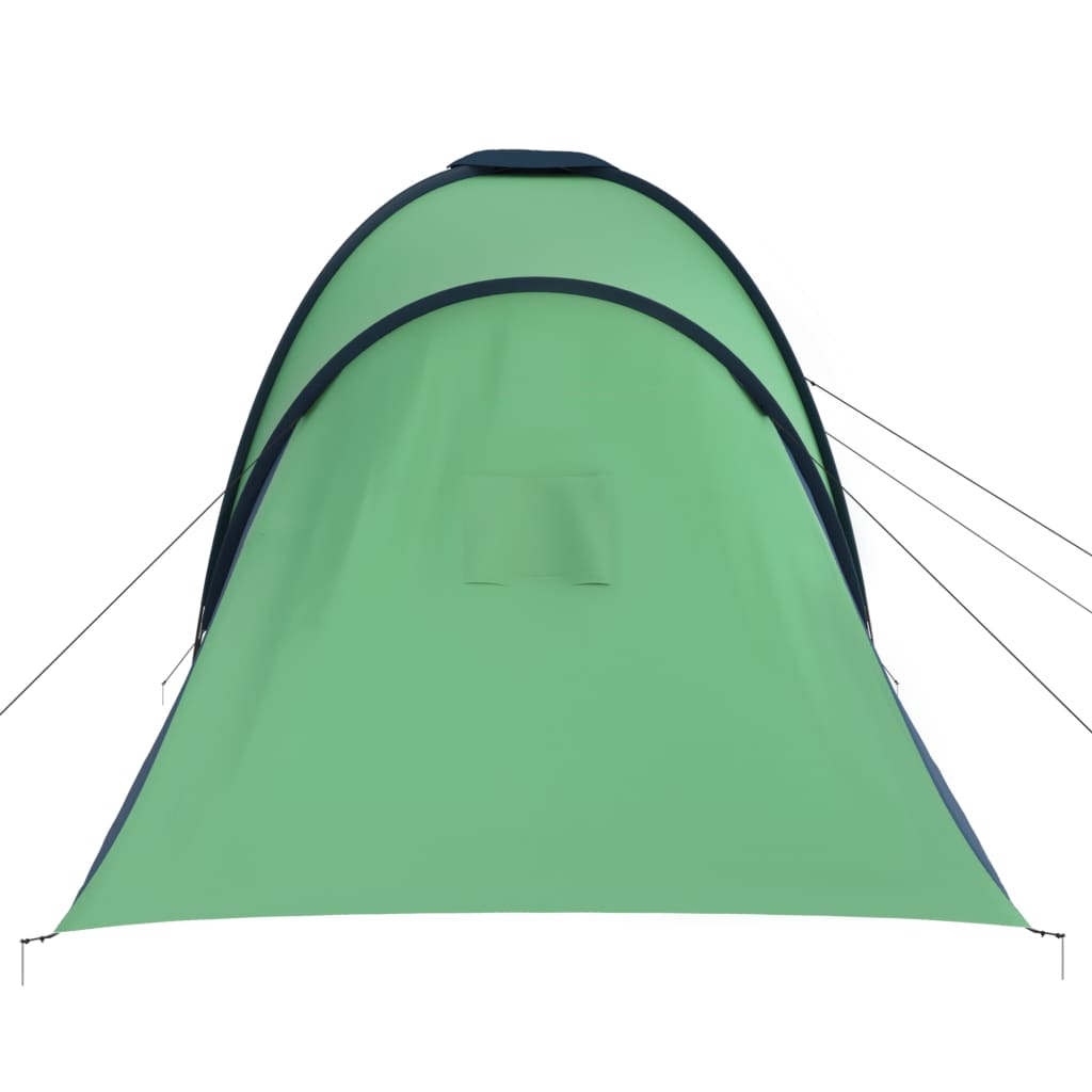 Camping tent 6 people blue and green