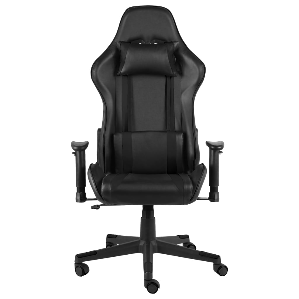 Gaming chair swivel black PVC