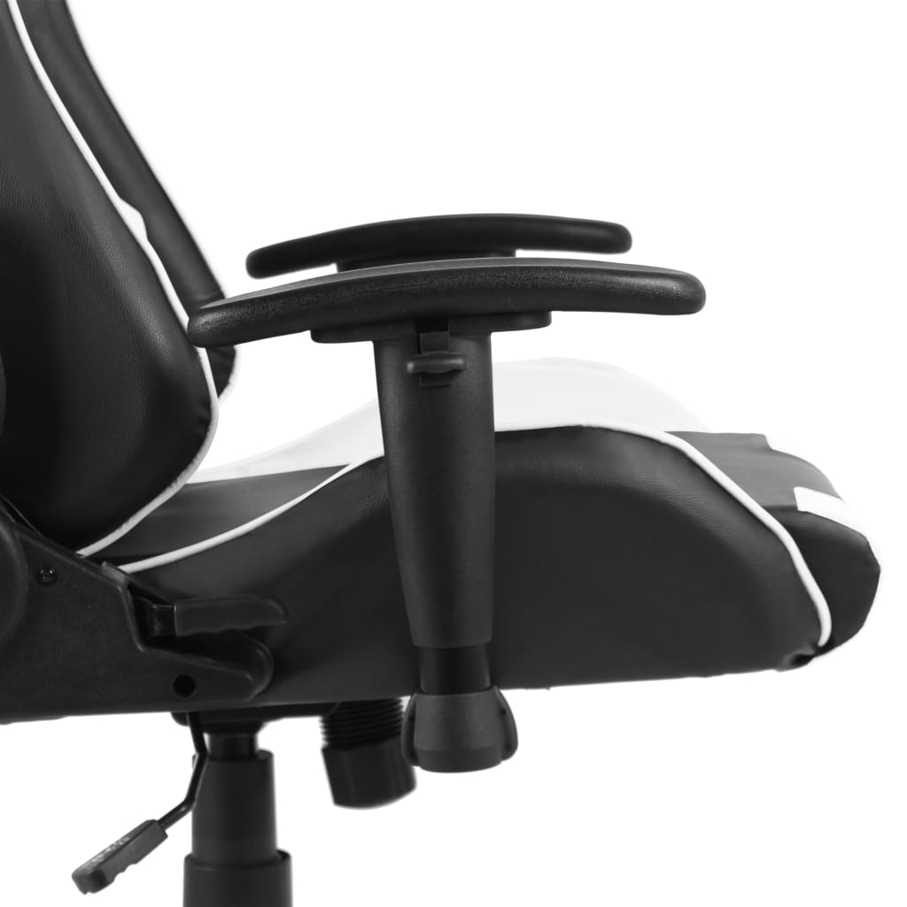 Gaming chair swivel white PVC