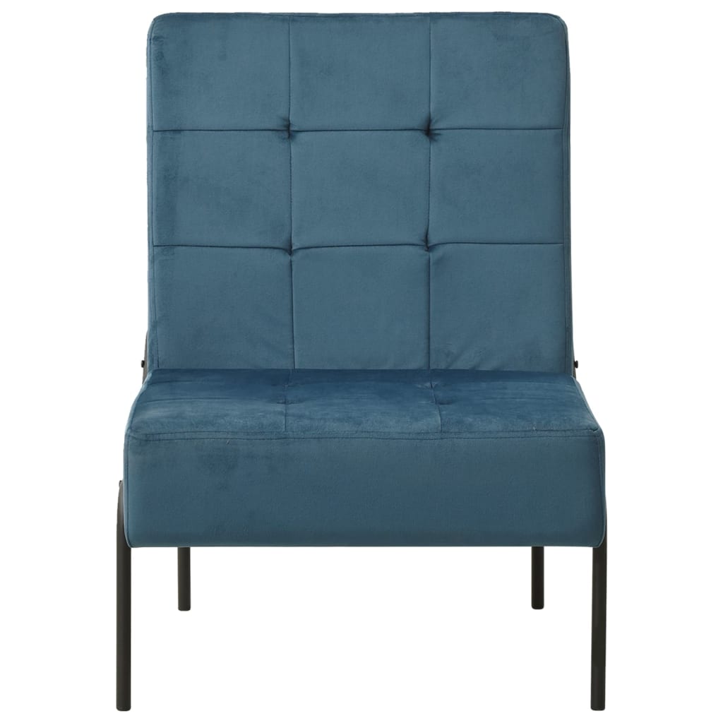 Relaxation chair 65x79x87 cm blue velvet