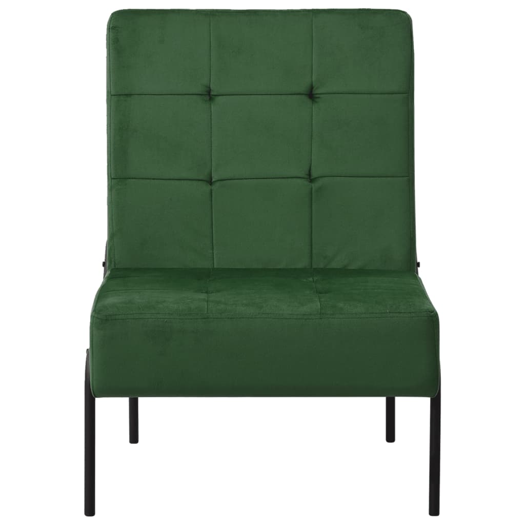 Relaxation chair 65x79x87 cm dark green velvet
