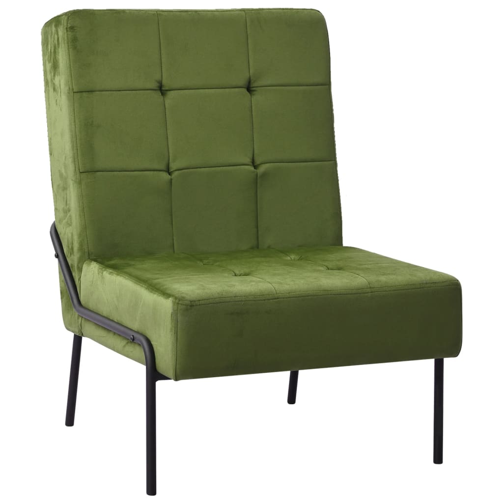 Relaxation chair 65x79x87 cm light green velvet