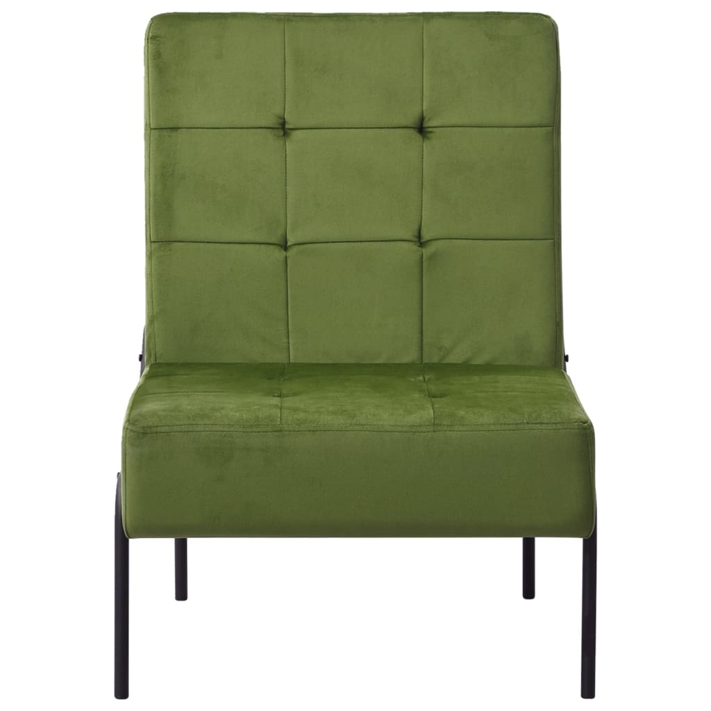 Relaxation chair 65x79x87 cm light green velvet