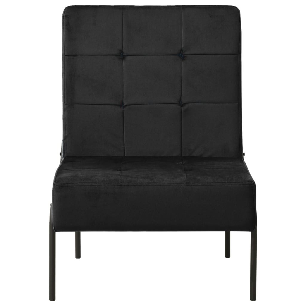 Relaxation chair 65x79x87 cm black velvet