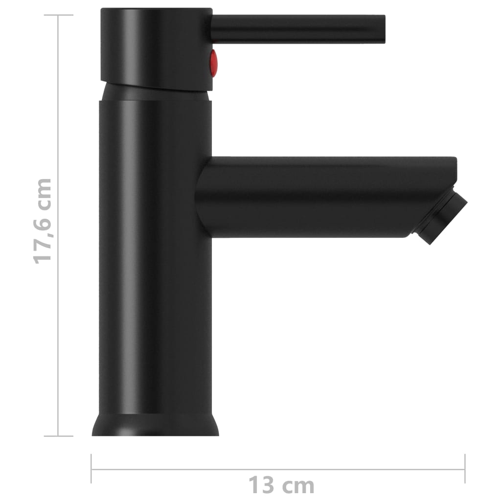 Wash basin mixer black 130x176 mm