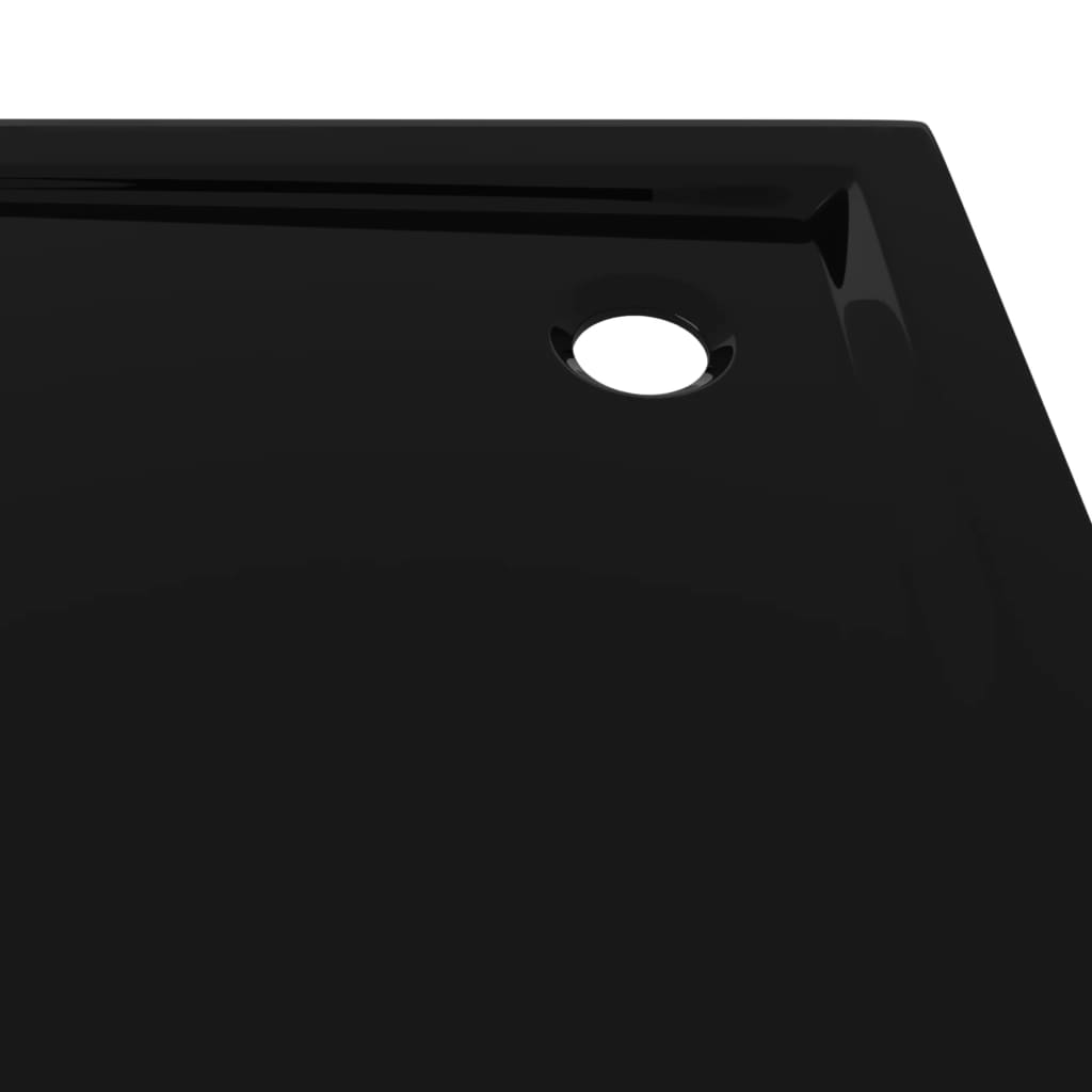 Shower tray ABS square black 80x80 cm
